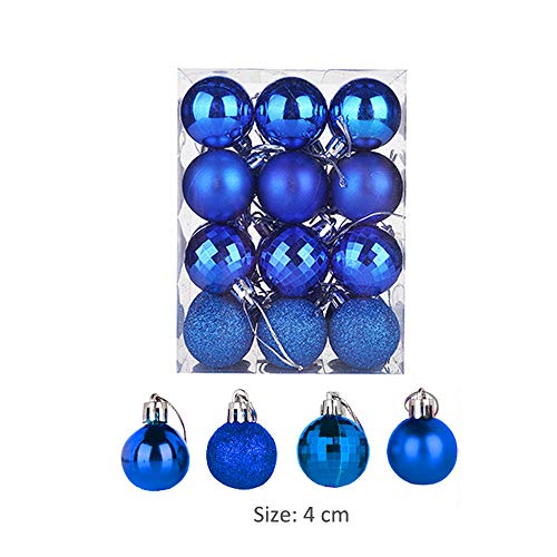 image for HanYoer Christmas Ball Baubles Assorted Pendant Shatterproof Ball Orna