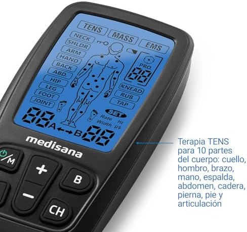 TT 205 aparato de estimulación TENS, EMS y masajeador 3 en 1 aparato de corriente de estimulación EMS