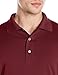 Amazon Essentials Men's Regular-Fit Quick-Dry Golf Polo Shirt, Port, Large