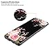 Galaxy S9 Case, JAHOLAN Girl Floral Clear TPU Soft Bumper Slim Flexible Silicone Cover Phone Case for Samsung Galaxy S9 - Rose Flower