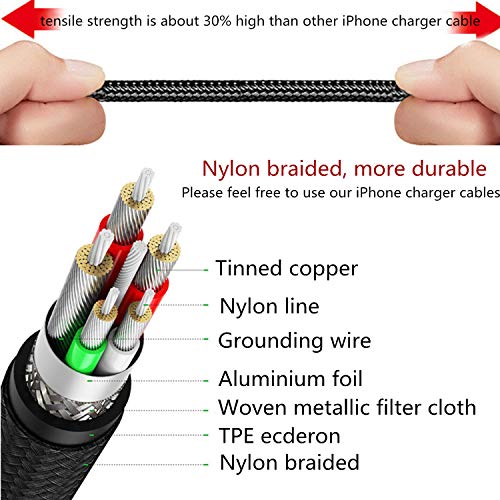 iPhone-Charger-Cable-Lightning-Cable-SHARLLEN-5-Pack-3FT3FT6FT6FT10FT-Nylon-Braided-Lightning-Cord-Fast-Long-Cords-iPhone-Charging-Cable-CompatibleXSMaxX8-Plus877PiPadiPod-Black