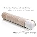 ALIBO Beige Bolster Adjustable Firm Neck Round Roll Support Pillow 18.9
