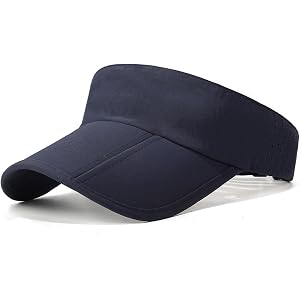 Foldable Quick Dry Sport Sun Visor Hats Adjustable Empty Top Baseball Cap Ball Caps for Women and Men