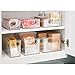 iDesign Plastic Storage Bin with Handles for Kitchen, Fridge, Freezer, Pantry, and Cabinet Organization, BPA-Free
