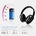 Kimitech Bluetooth Headphones Over Ear Hi-Fi Stereo Wireless Foldable Soft Memory Protein Earmuffs Built-in Mic Blackthumb 3