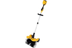 DEWALT 20V Battery Power Broom Sweeper, Cordless Electric Walk Behind Push Sweeper for Cleaning Turf, Grass, Lawn,Snow and Si