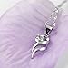 Merdia 925 Sterling Silver Necklace with Beautiful Cubic Zirconia Angel Wing Pendant 18