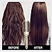 BANGMENG Round Brush Blow Out with Boar Bristles, Nano Thermal Ceramic Ionic Round Hair Brush for Women Blow Drying, Enhance Texture for Styling (1.75 Inch Barrel, 2.9 Inch with Bristle)