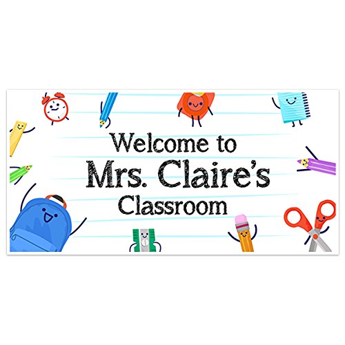 Amazon Com Cute Paper Sheet Welcome Back To School Banner