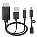 Efanr 6.5ft Micro USB to HDMI Adapter Cable 1080P HDTV for Samsung Galaxy S2 S3 S4 S5 Note 2 3 4 8 Galaxy Tab 3 8.0, Tab 3 10.1 Android Devices, Not Compatible with Galaxy S6, S6 Edge, S7 Edge, S7, S8