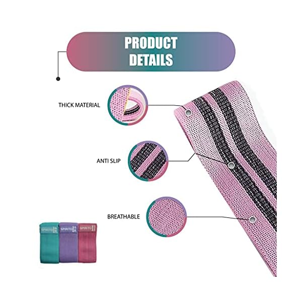 Fabric-Resistance-Bands-Set--Non-Slip-Booty-Bands--3-Levels-Workout-Bands-for-Women-Legs-and-Butt-Glute-Thigh-Squat-Hip-Circle--Exercise-Bands-for-Home-Gym Fabric Resistance Bands Set – Non Slip Booty Bands – 3 Levels Workout Bands for Women Legs and Butt, Glute, Thigh, Squat…
