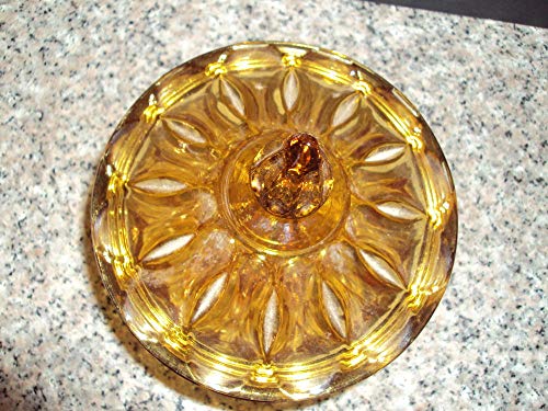 2 Vintage+Depression+Glass+Thumbprint+Footed