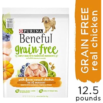 Purina Beneful Grain Free, Natural Dry Dog Food, Grain Free With Real Farm Raised Chicken - 12.5 lb. Bag