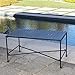 Christopher Knight Home Petra Iron Coffee Table, Black Brush Silver