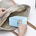 JIDUO Duomiila Small Jewelry Box, Travel Mini Organizer Portable Display Storage Case for Rings Earrings Necklace,Gifts for Girls Women (Blue)