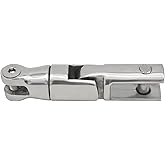 JT-HLM Heavy Duty Boat Anchor Chain Swivel Connector 316 Stainless Steel Multi-Directional Double Anchor Roller(1/4"-5/16" )