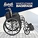 Pembrook Wheelchair Backpack for Back of Chair - Wheelchair Bag for Walker | Wheelchair Accessories for Adults | Walker Bag | Wheel Chair Caddy