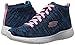 Skechers Sport Women's Energy Burst Demi Boot Sneaker,Blue/Coral,8.5 M US