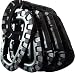 Tactical Carabiner Keychain - Hard Polymer Carabiners Climbing D Rings Light Weight Spring Snap Gear Clip Utility Hooks Backpack Hanging Buckle for Camping Hiking Fishing (Black, 6PCS)