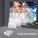 Projector, HD 4000 Lux Video Projector with 210″ Display 60,000 Hours Led Home Theater Projector Support 1080P,Compatible with Fire TV Stick,PS4, HDMI, VGA, AV and USBthumb 4