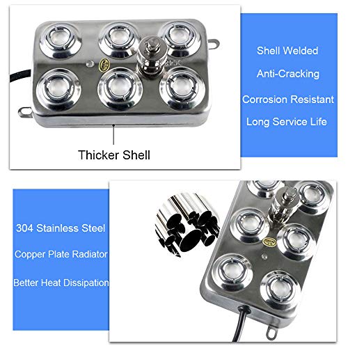 AKYUNM Mist Maker fogger, 6 Head Ultrasonic Mist Humidifier 304