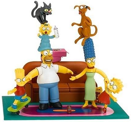 Amazon Com Mcfarlane Toys The Simpsons Box Set Family Couch Gag