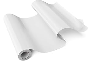 LOFFA White HTV Vinyl Roll - 12" x 8ft Heat Transfer Vinyl Compatible with Cricut & Silhouette Cameo, Iron on Vinyl Rolls for t Shirts