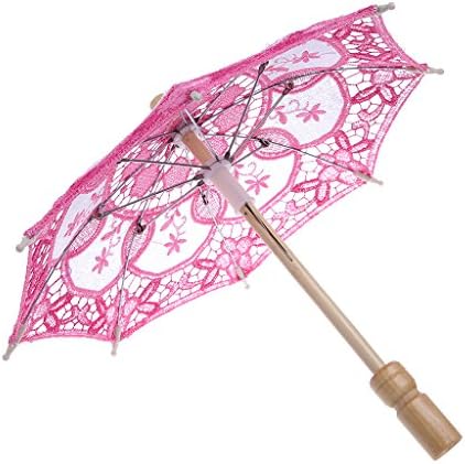 Itemap Parasol Umbrella Embroidered Lace for Bridal Wedding Party
