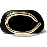 Acrylic Clutch Purse for Women Classic Round Acrylic Evening Handbag Vintage Metal Handlebars Bag for Wedding Party Prom