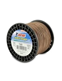 American Fishing Wire, cable de acero inoxidable Surfstrand Bare 1 x 7.