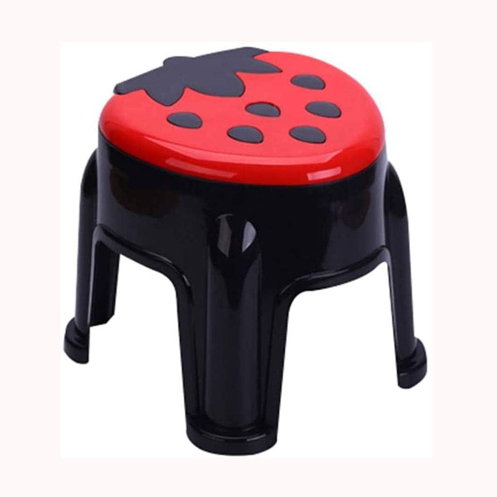 GDBSS Kids Non-Slip Step Stools for Toilet Potty Training, Adult Bathroom Anti-Skid Stool, Toilet Potty Training Bathroom for Brushing Teeth Washing Hands (Color : Black)