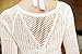 DQdq Women's Crochet Tassel Bathing Suit Cover Up White M