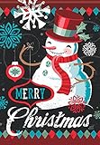 Merry Christmas - Vintage Cool Snowman 28