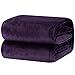Bedsure Purple Fleece Blankets King Size - Bed Blanket Soft Lightweight Plush Cozy Fuzzy Luxury Microfiber, 108x90 inches
