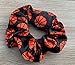 Sportybella Basketball Hair Tie, Orange, Premium Velvet, No Crease, Hair Accessories for Basketball Players and Fans, Great Gift