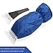 TAKAVU Ice Scraper Mitt for Car Windshield 2 Pack, Waterproof Snow Ice Scraper Gloves with Thick Fleece Lining and Durable Handle for Extra Warmth and Protection