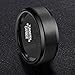 MNH Tungsten Rings Men Wedding Black Band 8mm Matte Finish Beveled Polished Edge Comfort Fit