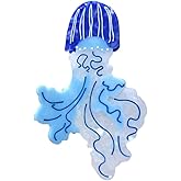 Dreamy Jellyfish Hair Clips,Cute Acetate Hair Clip,Big Claw Clips for Women,Blue