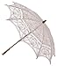 The 1 For U Women's Victorian Lace Parasol Ivory/Cream