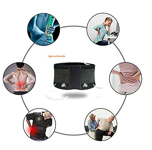 Weight lifting Belt for Men and Women | Durable Comfortable & Adjustable with Strap | Stabilizing Back Brace Support for Weightlifting and Back Pain (S/M) - Thumbnail 4