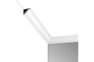 Art3d Ceiling Crown Molding Trim 10-Pack 47Ft, High Impact Polystyrene Decorative Ceiling Moulding - Installed with Glue, White