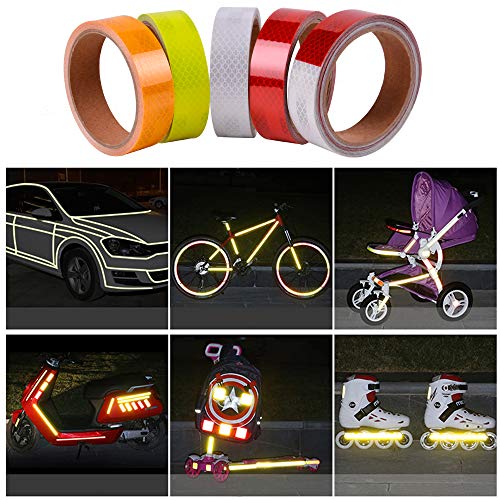 1in x 5yds Micro Prismatic Sheeting Reflective Tape Stickers Bike Reflector Stickers Bicycle Light Reflectors Tape
