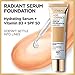 L'Oreal Paris Age Perfect Radiant Serum Foundation with SPF 50, Golden Beige, 1 Ounce