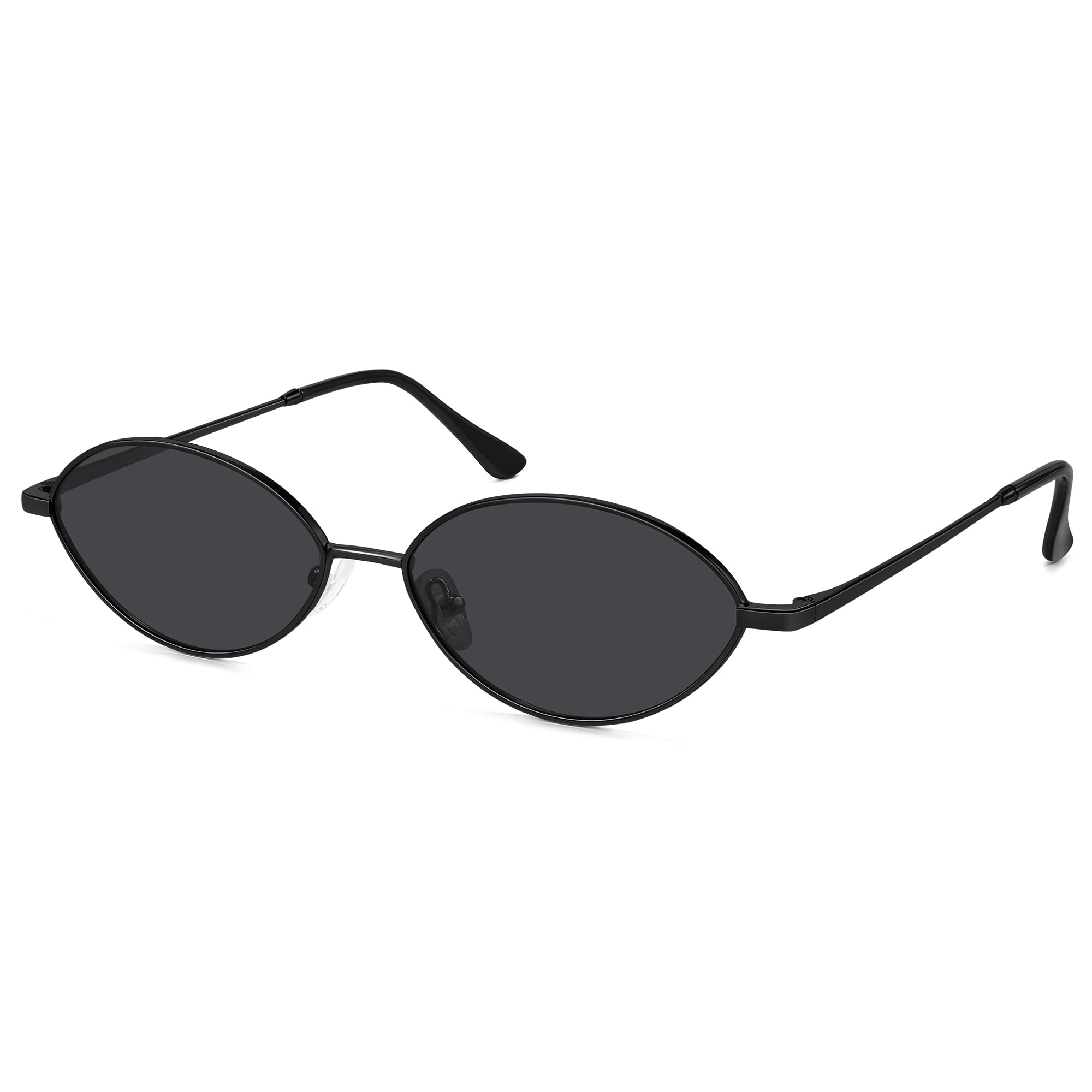 Photo 1 of Fozono Retro Oval Sunglasses for Women Polarized UV Protection Trendy Vintage Small Sun Glasses Metal Frame