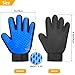 AOFITEE Pet Grooming Glove, Pet Washing Deshedding Bath Brush, Gentle Massage Tool with Enhanced Five Finger Design, Efficient Pet Hair Remover Mitts for Dogs, Cats & Horses with Long & Short Fur
