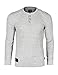 ZIMEGO Men's Casual Long Sleeve Lightweight Waffle Thermal henley