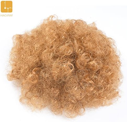 HAOFAY Hair Bun Updo Hairpiece Hair Ribbon Ponytail Extensions Hair Extensions Afro Kinky Curly Messy Hair Bun Extensions Donut Hair Chignons Hair Piece Wig (27)