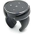 YuYue Electronic Wireless Bluetooth Media Button Remote Selfie Control Car Motorcycle Steering Wheel Music for iPhone or Android with Mount