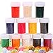 AINOLWAY 12 Pack Combo Water Beads Decoration Vase Filler - Water Beads Gel - 12 Colors - Non-Toxic Water Sensory Toy for Kids - 20,000 Beads