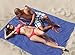 Microfiber Beach Blanket/Outdoor Picnic Blankets (64 x 76 inches) XL Beach Towel – Fits Two - Corner Anchor Pockets - Sand Free - Fast Dry - Travel – Sport - Camping